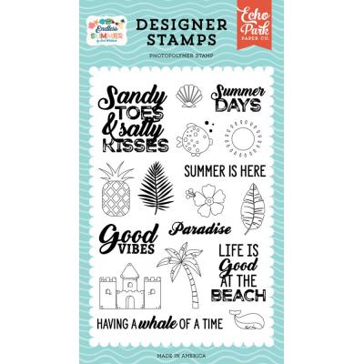 Echo Park Endless Summer Clear Stamps - Sandy Toes